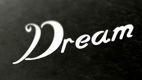 "Dream" in the page. Negative image. Looping footage has 4K resolution. Stock Footage 98981900
