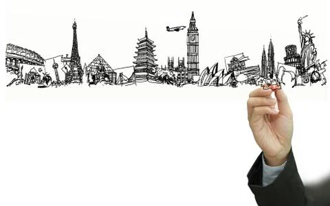 The dream travel Stock Illustration