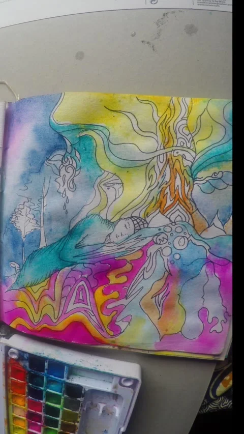 Dream by a tree Stock Footage 289775526