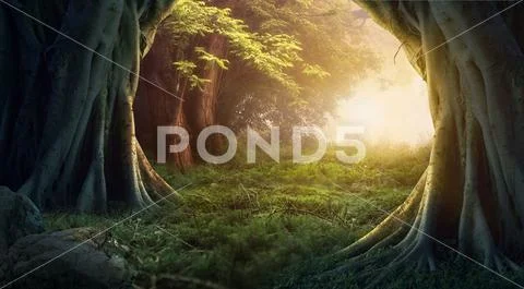 Dream tree forest PSD Template