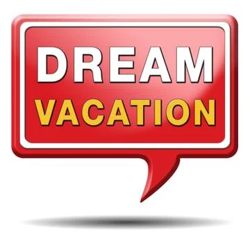 Dream vacation Stock Illustration