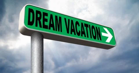 Dream vacation Stock Illustration
