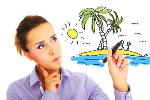 Dream vacations! Stock Illustration