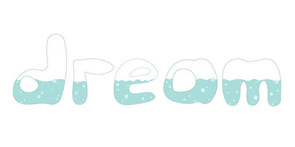 Dream word Stock Illustration
