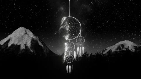 Dreamcatcher disappears 3d illustration render Stock Footage 173769500