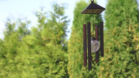 Dreamcatcher in a green garden Stock Footage 288240189