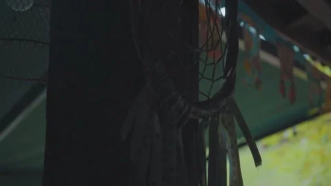 Dreamcatcher hanging outside Stock-Footage 151900125