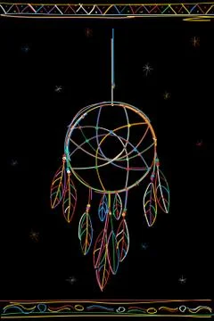 Dreamcatcher Illustrazione stock