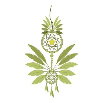 Dreamcatcher illustration Stock-Illustration