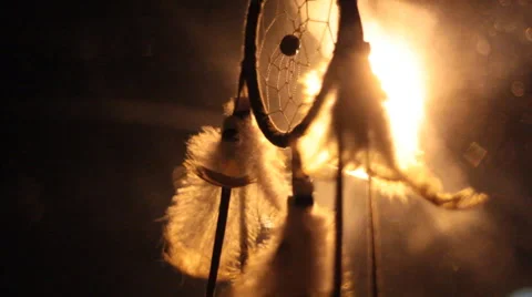 Dreamcatcher night in the wind Stock Footage 54750552