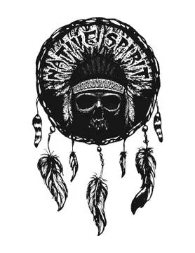 Dreamcatcher, vector illustration Stock Illustration