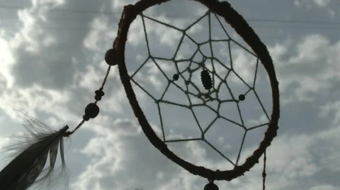 Dreamcatcher in the wind Stock Footage
