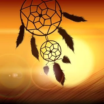 Dreamcatcher on the Wind Illustrazione stock
