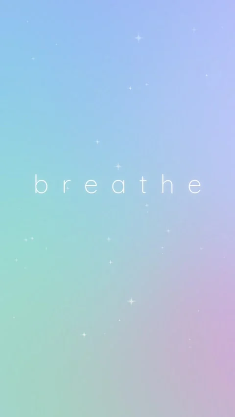 Dreamcore text vertical breathe aurora mint Stock Footage 346395990