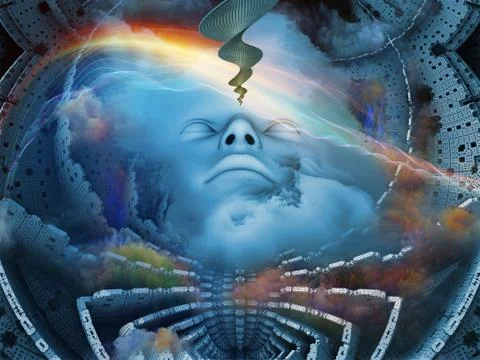 The Dreamer Stock Illustration