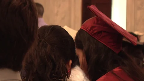 Dreamers inside the senate building Stock Footage 260849036