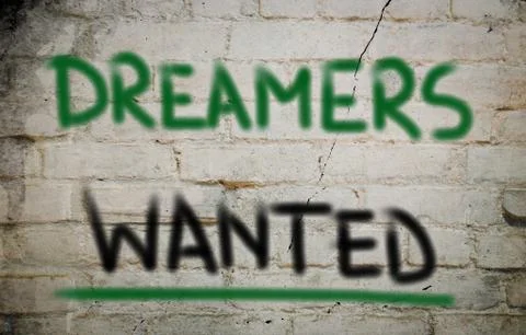 Dreamers wanted concept Stock Illustration