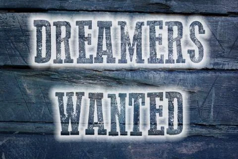 Dreamers wanted concept Stock Illustration