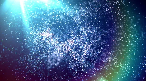 Dreaming - Blue Particles Imagination Stock Footage 60965305