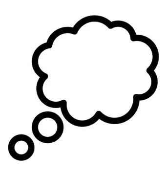 Dreaming Bubble Sign Stock Illustration