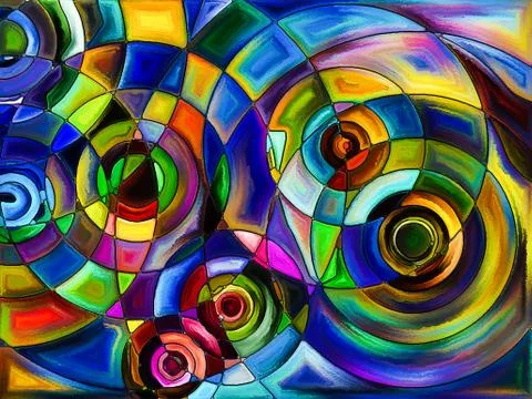 Dreaming of Color Division Stock Illustration