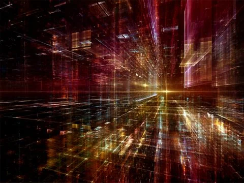 Dreaming of Digital World Stock Illustration