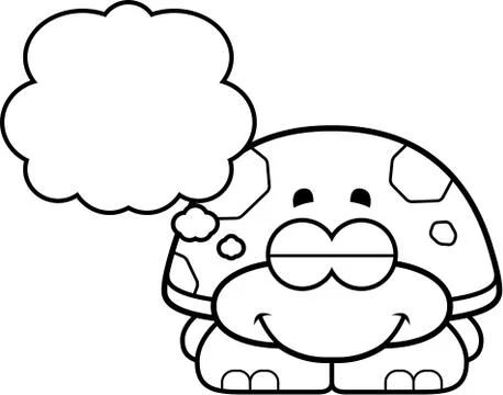 Dreaming Little Turtle Stock Illustration