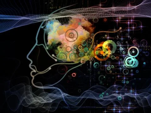 Dreaming of Machine Consciousness Stock Illustration