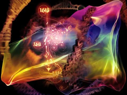 Dreaming of Math Visualization 스톡 일러스트