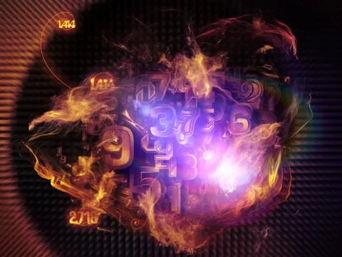Dreaming of Math Visualization Stock Illustration