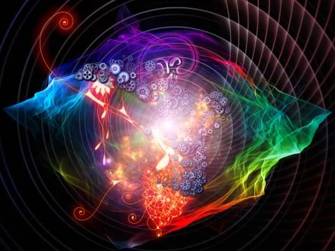 Dreaming of Math Visualization Stockillustratie