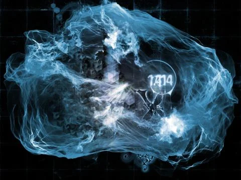 Dreaming of Math Visualization Stockillustratie