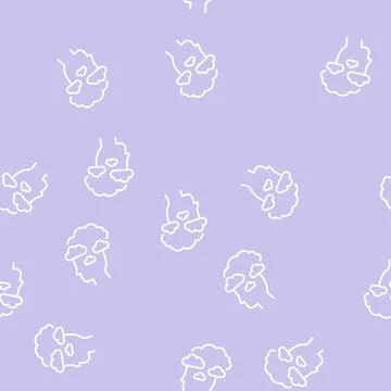 Dreaming philosophy line seamless pattern Stock Illustration