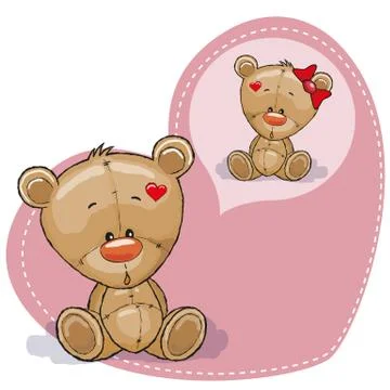 Dreaming Teddy Bear Stock Illustration