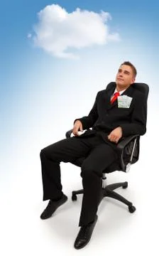 Dreaming under sky Stock Photos