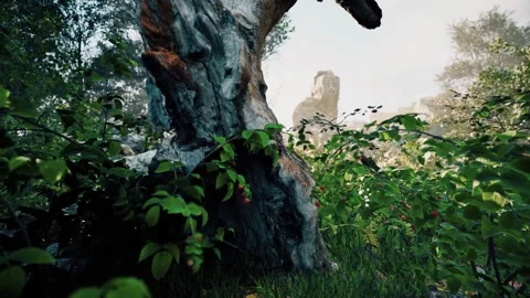 Dreamlike forest Stock Footage 321588380