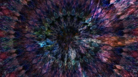 Dreamlike Original Slow Motion Mandala footage (1980) Stock Footage 129241101