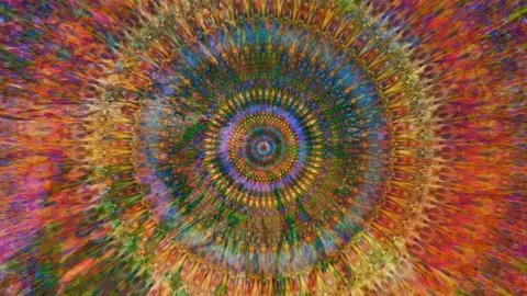 Dreamlike Original Slow Motion Mandala footage (2134) Stock-Footage 129411966