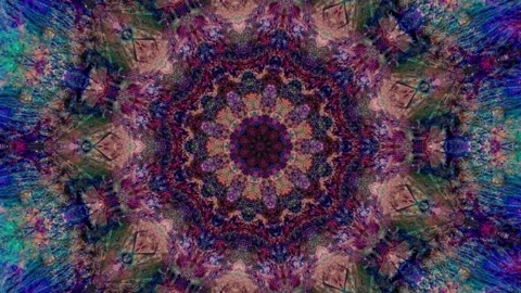 Dreamlike Original Slow Motion Mandala footage (1474) Stock Footage 130424151