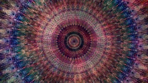 Dreamlike Original Slow Motion Mandala footage (1477) Stock Footage 130424472