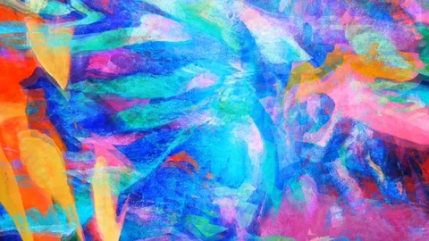 Dreamlike Slow Motion Psychedelic Blur Abstract footage (1078) Stock Footage 129101662