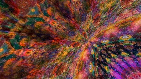 Dreamlike Slow Motion Psychedelic Blur Abstract footage (2046) Stock Footage 129325186