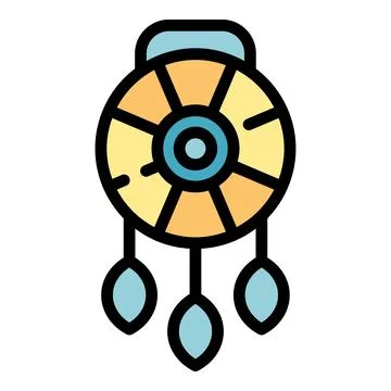 Dreams catcher icon vector flat 스톡 일러스트