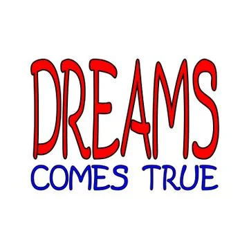 Dreams comes true Stock Illustration