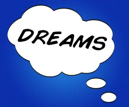 Dreams comic speech bubble 스톡 일러스트