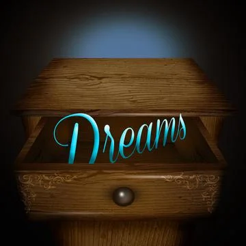 Dreams in the drawer Stock Illustration