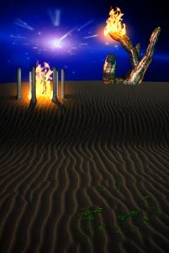 Dreams of fire Stock Illustration