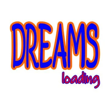 Dreams loading Illustrazione stock