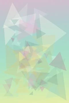 Dreamy abstract background featuring layered pastel arrows drifting in soft.. Stock Illustration