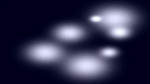 Dreamy abstract bokeh lights pattern against deep dark cinematic backdrop Stock Footage 336258868